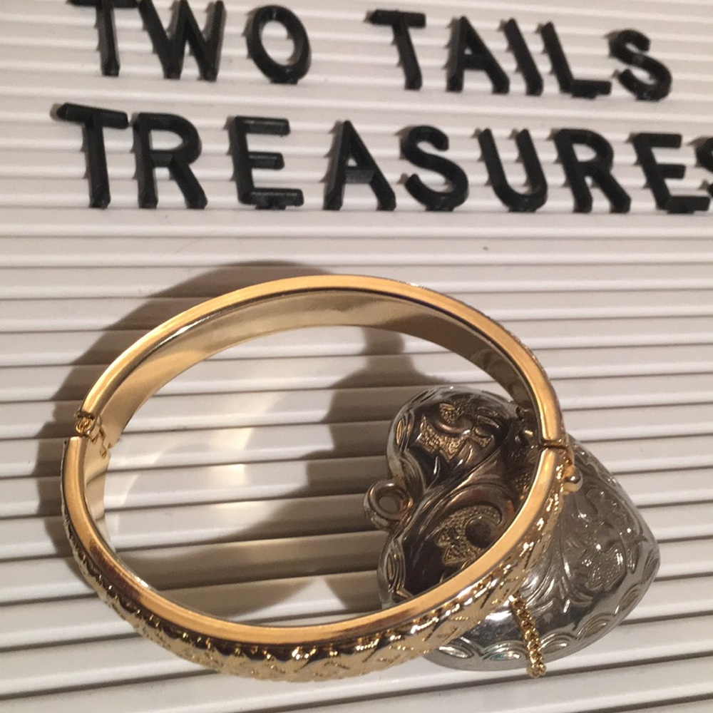 Vintage 14kt plated over sterling silver bracelet